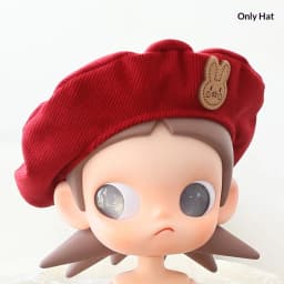 Leather hat BJD doll with joint parts, Zsiga grandma-style octagonal hat doll eight-cornered hat plush toy doll leather hat cl
