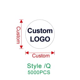1000pcs new round 8/10mm rectangular 11X6mm computer /Ipad/ Electronics warranty label Fragile seal sticker can be customized