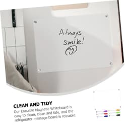 Magnetic Transparent Acrylic Week Plan Message Board Scratchable Magnetic Refrigerator Sticker