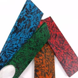 2pcs Red Carbon Fiber Black Marbled Material Gold Copper Foil Powder Compression Patch Plate for DIY Knife Handle Patch Material