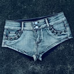 2026 Summer New Old Rivet Denim Shorts Women's Super Ultra Low Waist Design Hot Girls Y2k Jeans Shorts