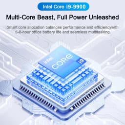 LENO 14.1" Ultra Slim Laptop Intel Core i9-9900 32GB 2TB Gaming Computer PC Windows11 Gamer office Ultra Slim Notebook 1080P HD