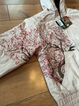 Harajuku Cherry Blossom Embroidered Hoodies Flower Tree Pattern Street Style Hooded Y2k Jacket Mens Womens Zipper Jackets