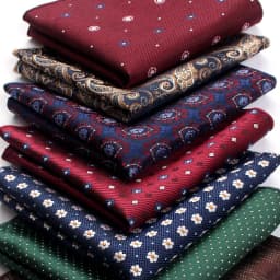 22CM Classic Men Polyester Pocket Square Dot Paisley Floral Handkerchief Business Hanky Wedding Party Chest Tie Suit Accessories