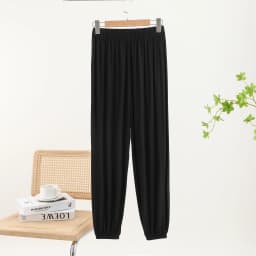 Modal Loose Cuffed Pants Women Spring Summer Color Casual Thin Home Pants plus Size Outdoor Wear Mosquito Proof