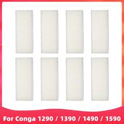 Fit For ( Conga 1290 / 1390 / 1490 / 1590 ) Hepa Filter Side Brush Robot Vacuums Spare Part Replacement Accessory