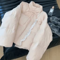 Women's Autumn Winter Outerwear Tops Cotton Breaded Clothes Bow Crushed Flower Outerwear Design Luxury Brand Simple Fashion