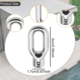 Awning Ring Hook Parts Repair Easy Installation Versatile Hand Crank for Awnings Awning Lift Machine Ring Canopy Attachment
