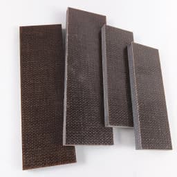 2pcs Space Board Flax Micarta Template Board Sheet Damascus Canvas Texture for DIY Knife Handle Craft Supplies