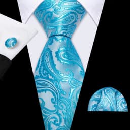 Barry.Wang Green Mint Teal Men Tie Hanky Cufflinks Set Jacquard Olive Sage Lawn Cyan Necktie for Male Wedding Business Gift