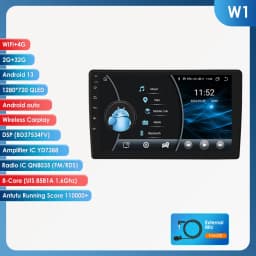 Hizpo 9 inch Multimedia For Citroen C2 C3 2001 2002 2003 - 2010 Android Auto Car Radio Player GPS Navigation Carplay QLED Screen