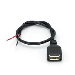 1/5/10pcs 30cm Power Supply Cable 2 Pin USB 2.0 A Female Male 4 Pin Wire Jack Charger Charging Cord Extension Connector DIY 5V