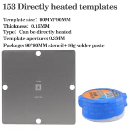 Direct Heating 90*90mm 1PCS/Lot EMMC BGA169 BGA153 Stencil Template 0.3MM BGA Stencil