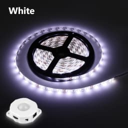 Motion Sensor LED Under Cabinet Light Bed Night Light 1M-5M LED Strip Tape Night Sensor Lamp With 110V-220V to 12V Power Adapter