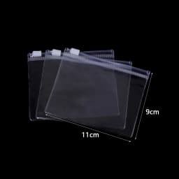 10pcs Thicken PVC Plastic Self Sealing Bag Dustproof Transparent Zip Lock Bag Reclosable Jewelry Bag Bracelet Ring Packaging Bag