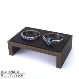 Brown Pu Leather Jewelry Display Stand Ring Earrings Necklace Pendant Bracelet Storage Display Stand