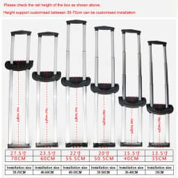 Suitcase Luggage Telescopic Aluminum Trolley Pull Drag Handle Bag Parts & Accessories Enhanced Built Tie Rod Repair Luggage
