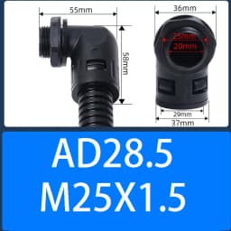 Corrugated Pipe Turning Joint Electric Box Waterproof Protection Cable Plastic Fixed Head AD13 AD15.8 AD18.5 AD21.2 AD25 L Type