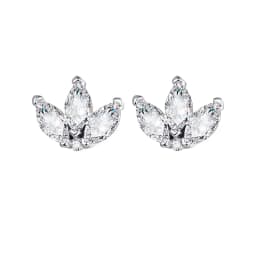 CRMYA Gold Silver Filled Hoop Earring CZ Zircon Heart Higgle Stud Earrings For Women Jewelry Earings Wholesale Aretes De Mujer