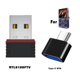 BOYHOM R36S WiFi Upgrade Kit RTL8188FTV Chip USB Dongle Type-C OTG for R36H R36 Plus Portable Console Netplay Online Gift