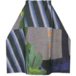 Miyake Pleated Spring And Summer New Product Printed Horizontal Skirt
