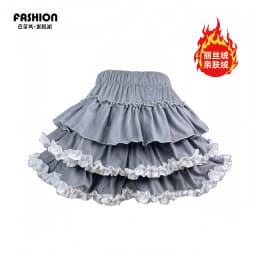 Ballet Style Pumpkin Puff Short Skirt Half-length Flared Skirt with Inner High Waist Elastic Polyester Fiber for Dance...