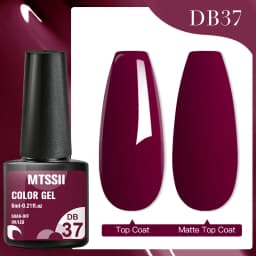 Mtssii 7ml Glitter Rubber Base Gel Polish Gold Sequins Pink White Base Gel Top Coat Soak Off UV LED Nail Art Varnish Manicure