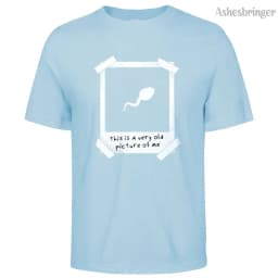 Mens Cotton This Is A Very Old Picture Of Me Graphic Funny T Shirt Street Casual Style Tee for Men and Women