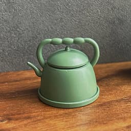 1Pc 1:12 Miniature Teapot Tea Kettle Dollhouse Kitchen Food Accessories Dolls House Kitchen Furniture Teapot