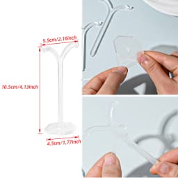 1pc Acrylic Clear Earrings Display Holder Acrylic Jewelry Display Stand Holder Y Shape Stud Earrings Drop Earrings Showcase