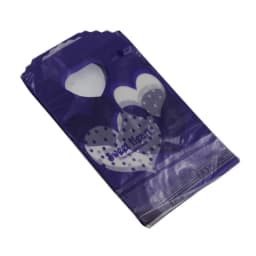 200pcs 9X15cm Heart and Butterfly Patterns Plastic Jewelry Gift Bag Jewelry Pouches Bags
