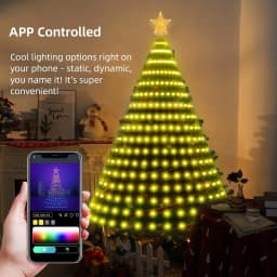 Smart Christmas Tree Lights Christmas Fairy Light APP Control Music Sync Multicolor for Indoor Outdoor Christmas Tree Decoration