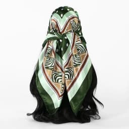 Plain Silk 90 Square Scarf Satin Headband For Muslim Woman Printed Hijabs Wraps Fashion Headscarf Casual Turban Female Bandbana