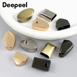 20Pcs 9/12mm Metal Bag Zipper Tail Clip Zippers Cord Stopper Lock Buckles Screw End Plug Clasp Bags Purse DIY Sewing Accessories