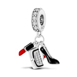 925 Sterling Silver Western Cowboy Boots Hobby Series Pendants Bracelet Charms Fit Jewelry Party Beads DIY Fine Gifts Accessory