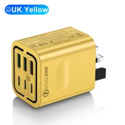 Total 100W 6 Ports Fast Charging EU/US/UK Plug Wall Charger For iPhone Samsung Xiaomi Huawei USB Phone Charger Adapter