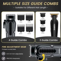 SOLIMPIA 3PC Hair Clipper Grooming Kit for Men Trimmer Shaver Wet and Dry Precision Haircut Tools for a Neat And Tidy Look