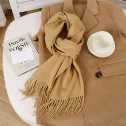 70Color Solid Winter Women Scarf Warm Thicken Cashmere Shawl Outdoor Tassels Pashmina Lady Wrap Windproof Scarves Fashion Luxury