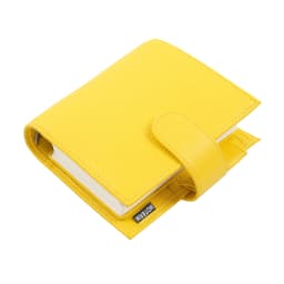 Moterm Luxe 2.0 Series Pocket Size Planner Pebbled Grain Leather A7 Notebook with 30MM Ring Mini Agenda Organizer Diary Notepad