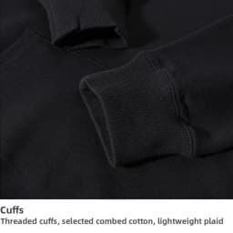 hoodies for man Custom Essential pullover Black Logo Here Comfort pullover Black Hip-hop Add Your Own Message Everyday hoodie