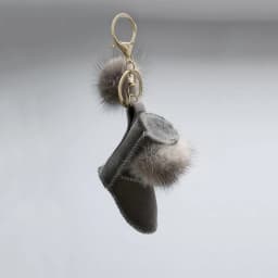 Cute Fur Keychains Hand-sewn Leather Key Chains For Bag Pendants Car Key Fashion Women Couple Festival Gift Keyrings Accessories