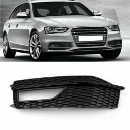 Artudatech Left/Right Bumper Fog Light Lamp Cover Grille Grill For Audi A4 S-line S4 2013-2015 2014