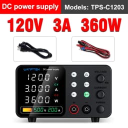 Wanptek 30V 5A 10A 60V 5A 120V 3A Lab DC Power Supply Adjustable Digit Display Memory Function Power Supplies Voltage Regulator