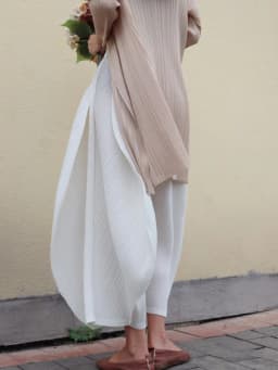Miyake Pleated Loose Causal Wide Leg Pants