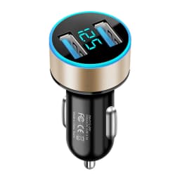 DC 12V-24V 2 Ports USB Car Charger Fast Charging PD Quick Charge USB Car Phone Charger Adapter For iPhone 13 12 Xiaomi Samsung