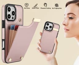 Shockproof Leather Card Holder Wallet Case For iPhone 16 Pro Max 15 14 13 12 11 XR 17 Air, Flip Cards Pocket Phone Cover Funda