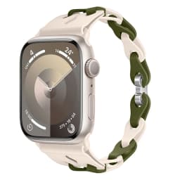 Chain Link Silicone Strap for Apple Watch Band Ultra 3 2 49mm 44mm 40mm 45mm 41mm 42mm Bracelet for Series 11 10 9 8 7 6 5 4 SE3