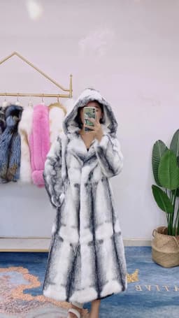 Real Rex Rabbit Natural Fur Coat Female Hoodies Zipper Poncho Jackets Winter Clothes Woman Fluffy Fur Warm Fashion Coat Big Size