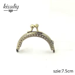 10PCS 6.5 7.5 8.5 10.5 12.5 15 20CM Semi-Circle Metal Purse Frame for Bag DIY Handmade Kiss Lock Wedding clutch frame Accessory