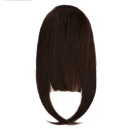 Human Hair Bangs Clip-In Hair Extension for Women 8inch 20g Front 3 clips in Straight Remy Natural Human Hair Fringe All Colors